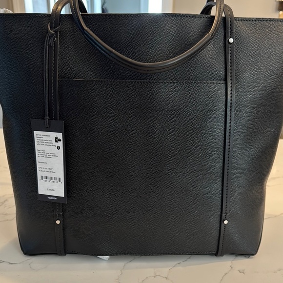Tumi Sinclair Q Black Tote Bag with Sleek Design - Picture 6 of 14